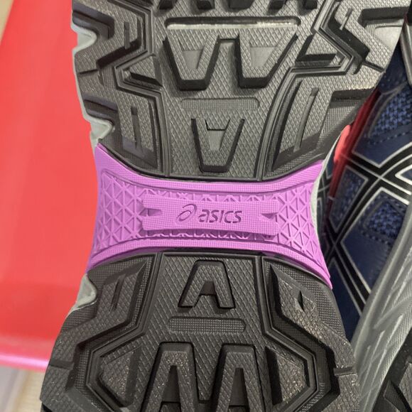 Size 7- ASICS Gel Venture 8 Midnight Pure Silver Purple New - Picture 5 of 8